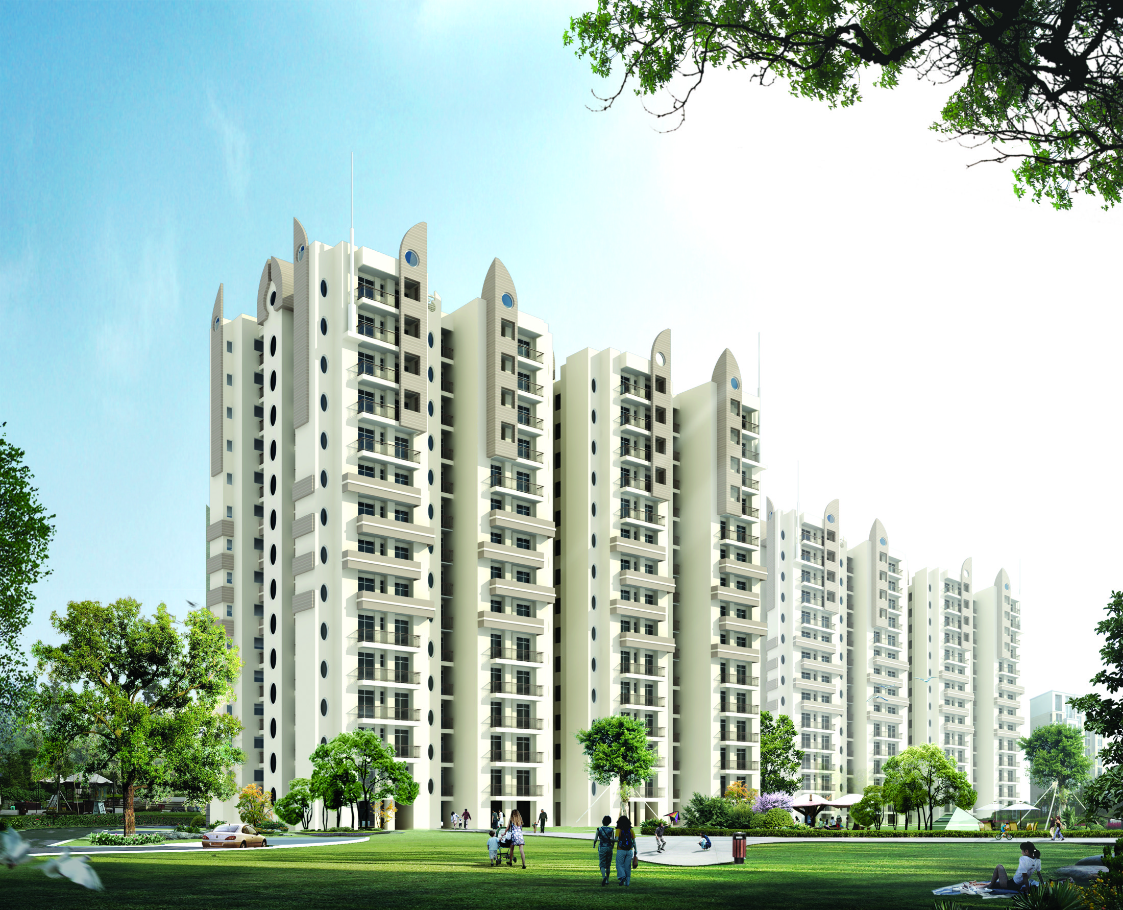 Official architectural render of Star Rameshwaram towers